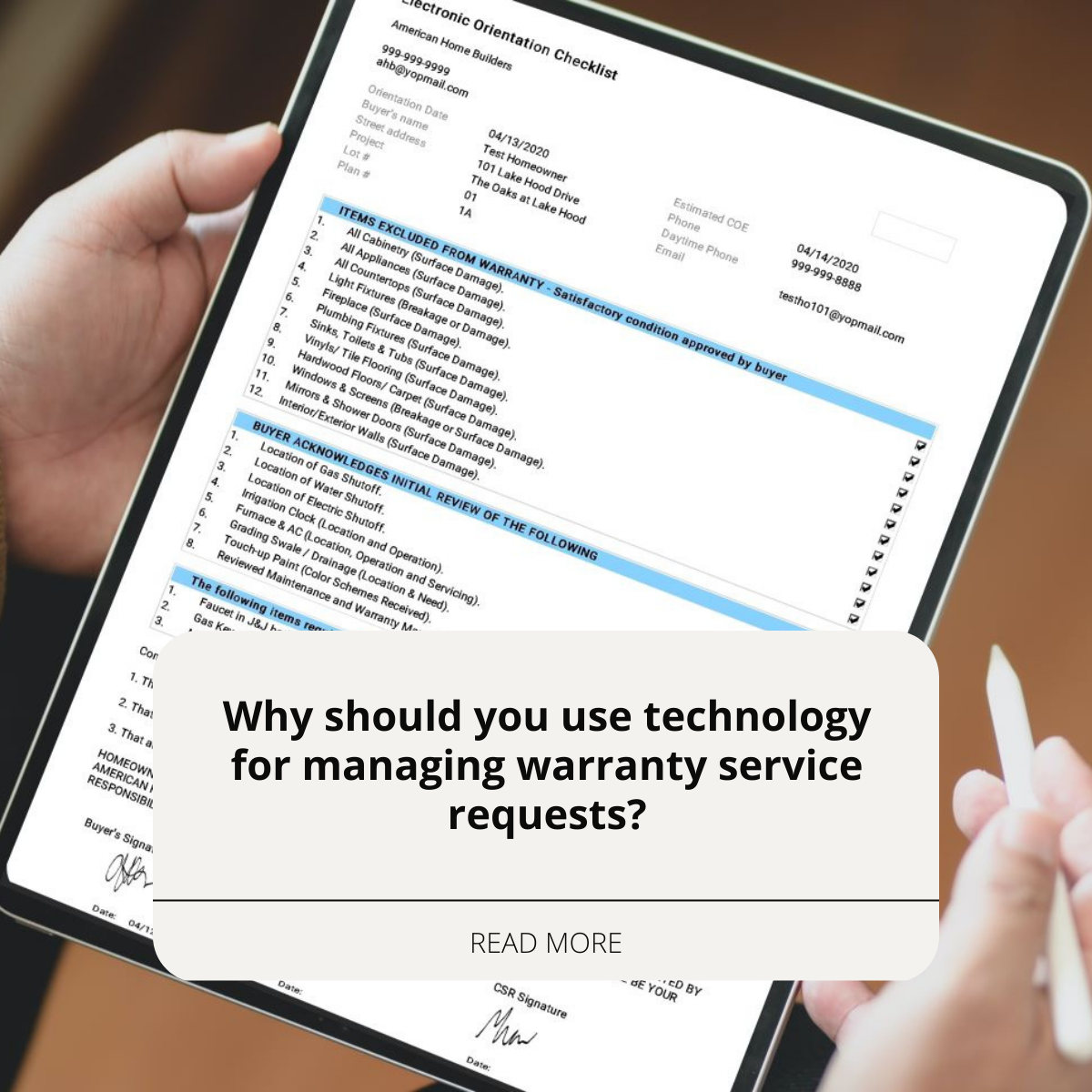 Why should you use technology for managing warranty service requests?